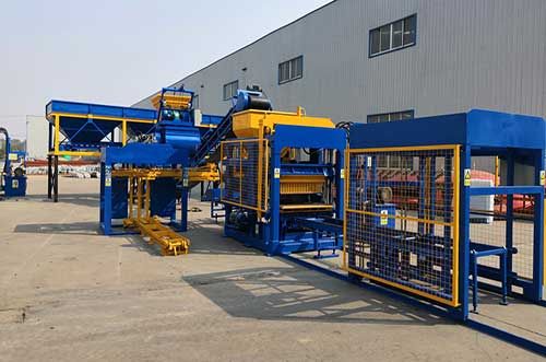 concrete block forming making machine