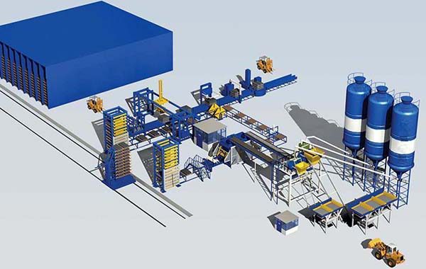 Automatic brick making machine equipment production line